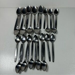 Vintage Imperial Stainless Japan Floral Silverware Set Of 26